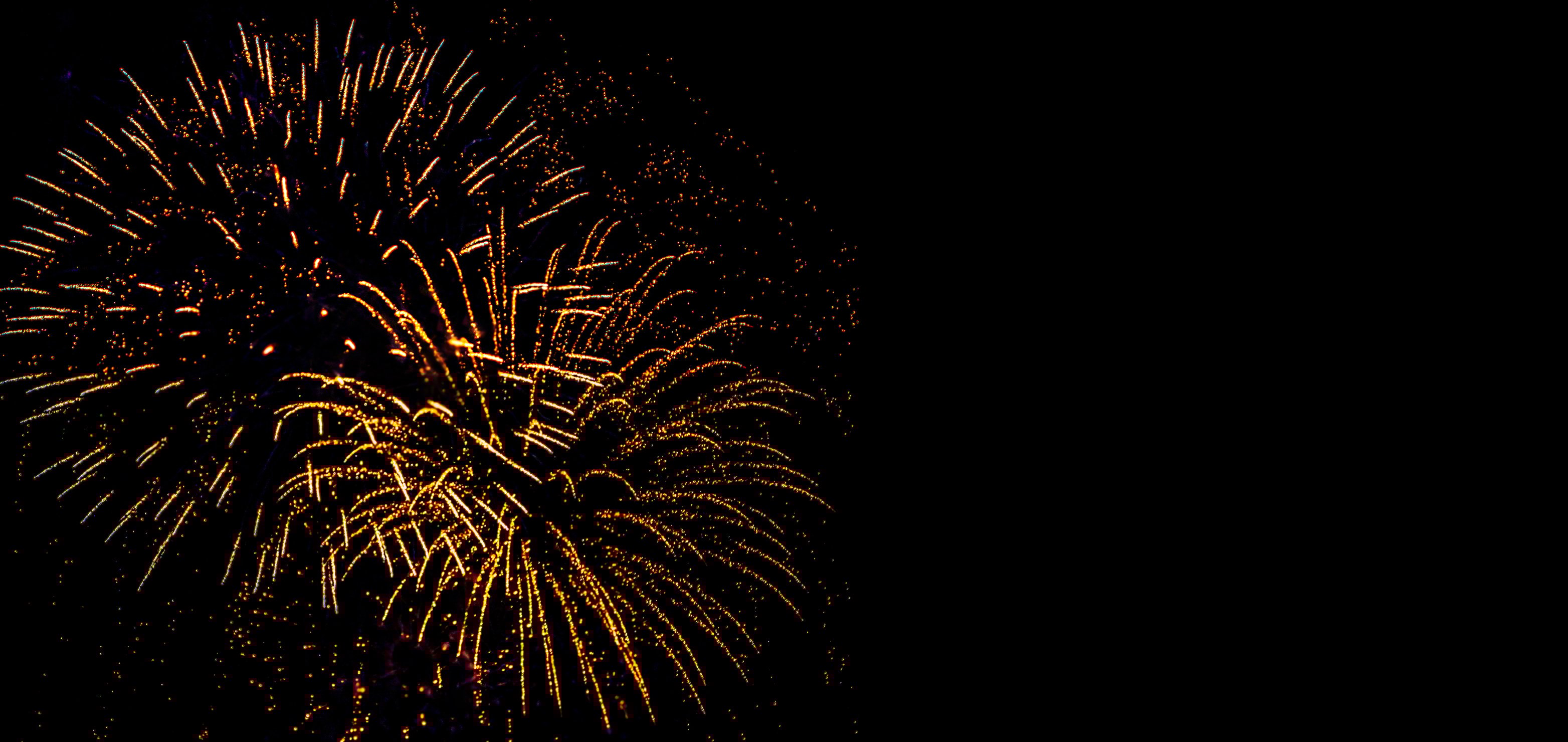 Holiday Fireworks at New Year Eve.